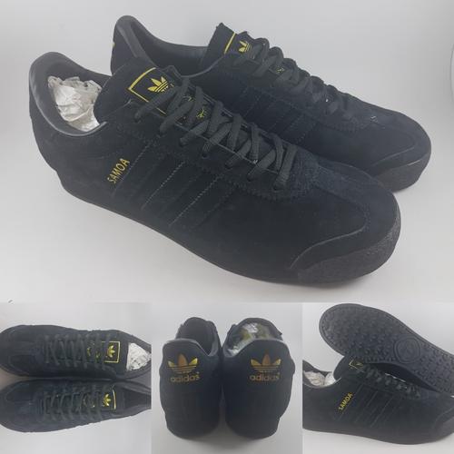 adidas samoa black suede