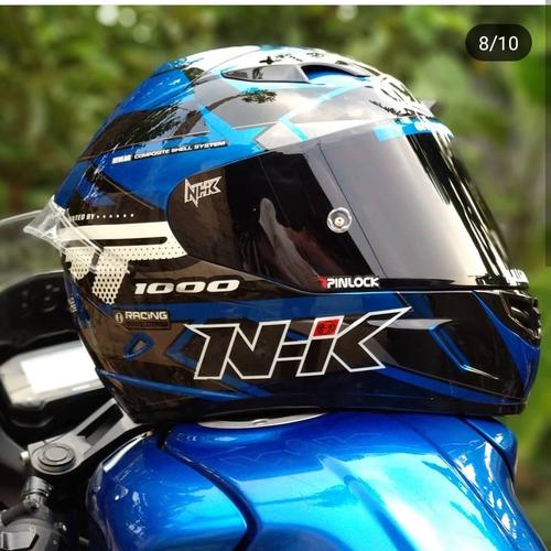 Foto Produk NHK GP1000 Star Blue & asesoris dari TOKO HELM BOGOR