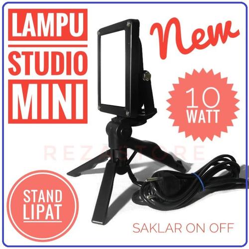Jual Lampu Foto Studio Mini 10 Watt Murah Stand Lipat Lighting