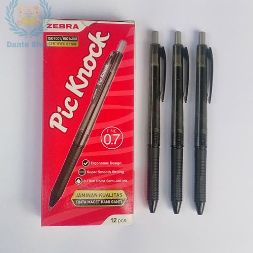 Foto Produk Pulpen Zebra Pic Knock 0.7mm ( per Lusin ) dari Dante