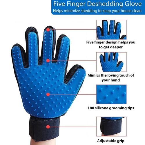 Foto Produk True Touch Pet Glove / Sarung Tangan Sisir Anjing Kucing Grooming dari Produkkita