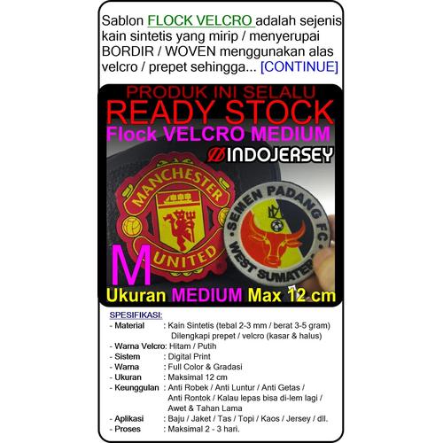 Foto Produk Patch Emblem Custom Logo VELCRO MEDIUM (alternatif Bordir / Woven) dari Indojersey Official Store