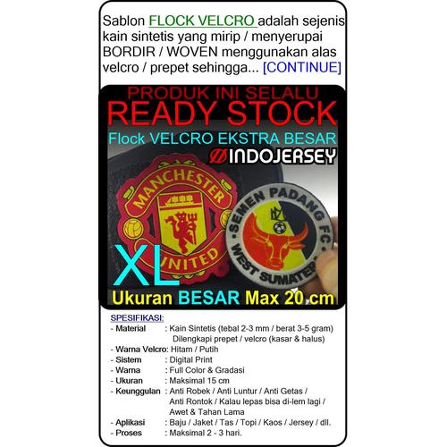Foto Produk Patch Emblem Custom Logo VELCRO EKSTRA BESAR (mirip Woven / Bordir) dari Indojersey Official Store