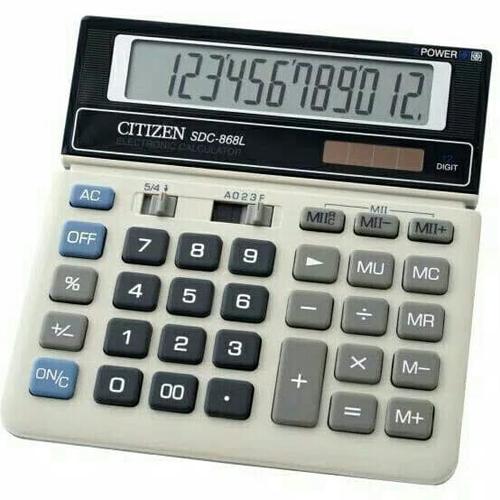 Foto Produk CALCULATOR/KALKULATOR CITIZEN SDC 868/12 DIGIT BIG DISPLAY#READY dari Lancar Jaya77
