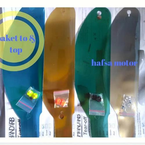 Foto Produk Tear off + post NHK Gp1000. NHK Rx9. NHK Terminator. GM racepro GP pro dari Anugerah Helmet