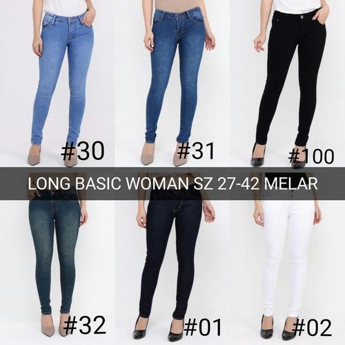Jual Celana Panjang Jeans Wanita Polos 