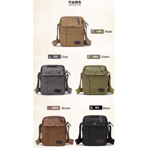 Foto Produk tas selempang kanvas pria /sling bag / tas slempang cowok / travel bag dari Babyliss Master