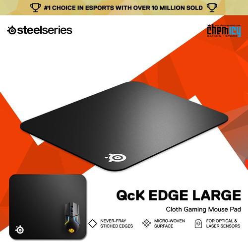 Foto Produk Steelseries QcK Edge Large Cloth Gaming Mousepad dari Chemicy Gaming