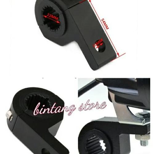 Foto Produk bracket stang / braket crashbar motor lampu sorot / tembak universal dari BINTANG _ STORE