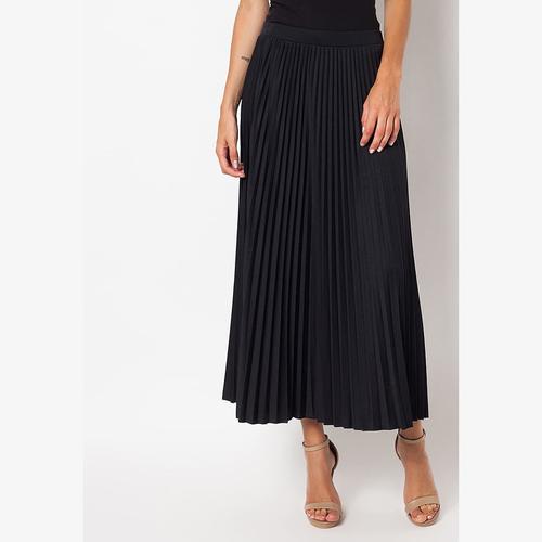 Foto Produk duapola Plisket Aline Maxi Skirt - 7176 Hitam dari duapola