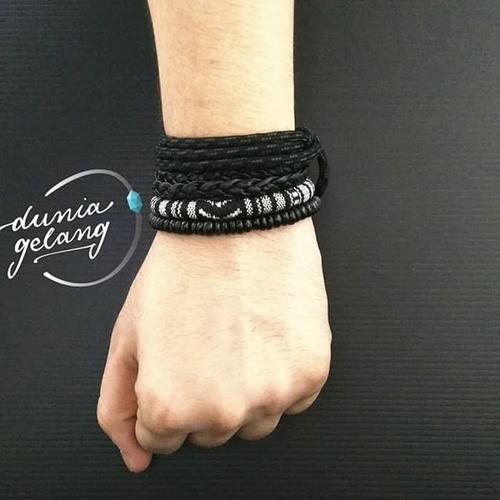 Foto Produk Gelang cowok cewek Gelang couple Gelang Kulit Gelang Pria Wanita 3 dari DHV store