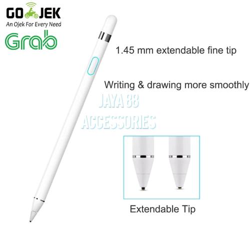 Foto Produk STYLUS PENS IPAD PENCIL FINE POINT ACTIVE SMART DIGITAL PEN-WHITE dari jaya88 cell & accesories