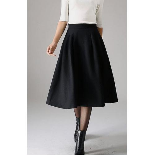 Rok ( Midi Length Skirt Flare Circle 