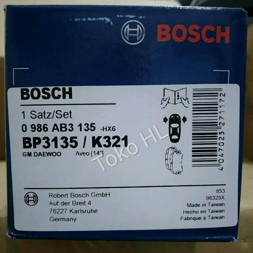 Foto Produk Kampas Rem Depan Chevrolet Spin / All New Avio 14- BOSCH BP 3135 dari Toko HL Online
