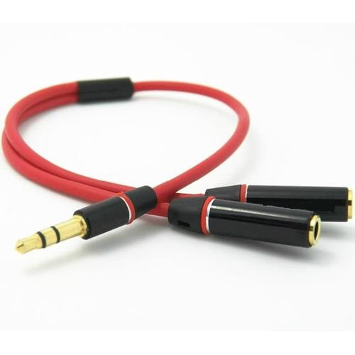2 Female Couple Audio Splitter Cable 