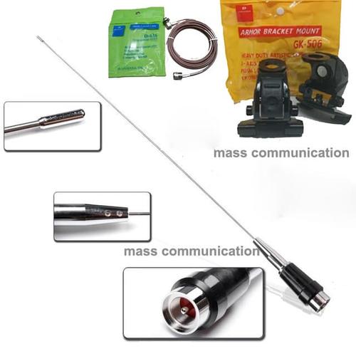 Foto Produk PAKET ANTENA MOBIL RIG HT MC200 BONGGOL BESAR, KABEL RG58 TRANSPARAN dari Mass Communication
