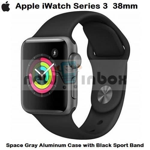 Jual APPLE WATCH SERIES 38mm GRAY ALUMINIUM CASE With BLACK