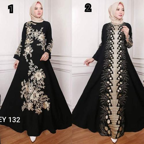 Foto Produk gamis abaya bordir baru - Hitam, S dari GrosirAbaya