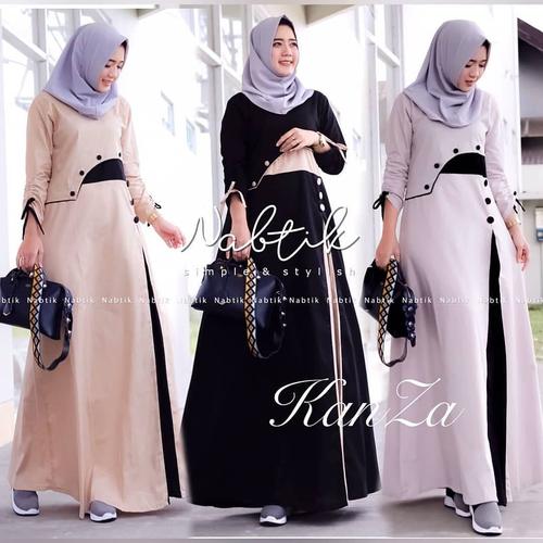 Foto Produk Baju Gamis Wanita Terbaru Kanza Dress Termurah dari hijabafwa