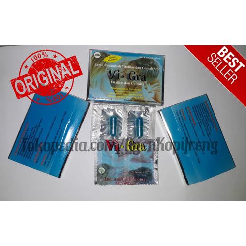 Foto Produk Sachet Kecil Vi - Gra Vitalitas dan Gairah Pria Dewasa Ori ASLI HALAL dari Agen Resmi Kopi Jreng