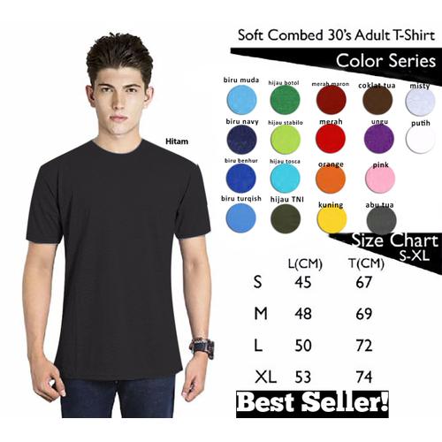 Foto Produk KAOS POLOS COTTON COMBED 30S dari PRESIDEN KAOS MURAH