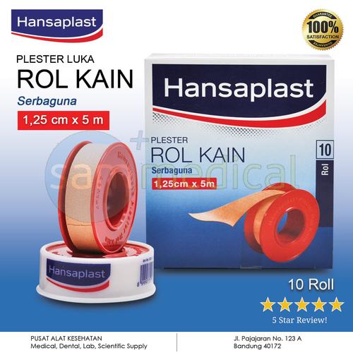 Jual Hansaplast Plester Rol Kain 1.25 cm x 5 m @PCS/ROLL - Kota Bandung