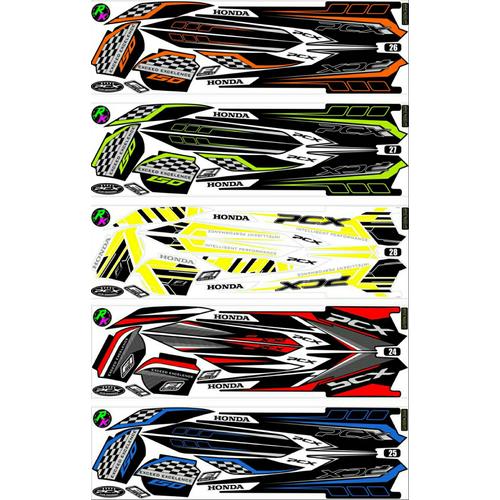 Jual Sticker / Striping Variasi All New Honda PCX 150 LOKAL -4a - Kota