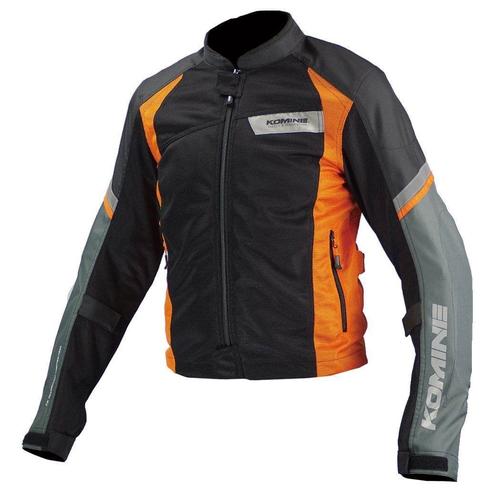 Foto Produk Komine JK-101 Riding Mesh Jacket Light Original Jaket - Black Orange - SIze XL dari Helm Cargloss