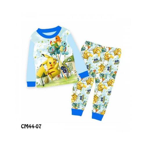 Foto Produk PIYAMA ANAK LAKI LAKI BLUE POKEMON CM4407 (2-7TH) - 2T dari Bebi J Shop