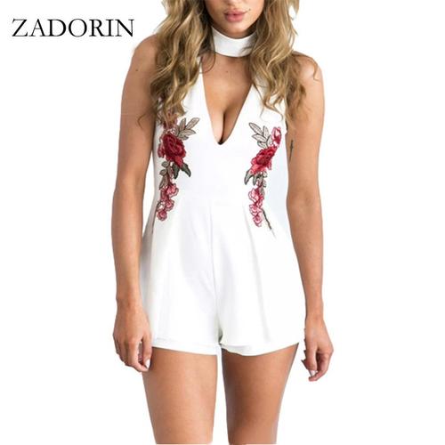 Jual ZADORIN Elegant V Neck Halter 