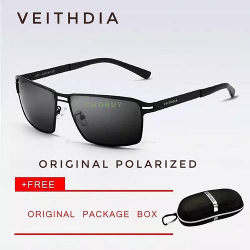 Foto Produk Kacamata Polarized Veithdia pria l Anti UV l polaroid 2711 - tanpa minus dari chobuy