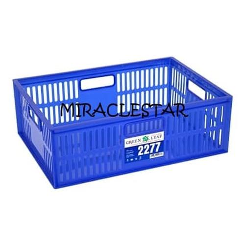Foto Produk Container 2277 Green Leaf Keranjang Industri Serbaguna Lubang (GOJEK) dari miraclestar