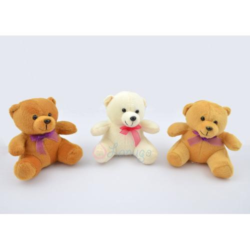 Foto Produk Boneka Teddy Bear Kecil / Mini / Beruang Kecil Polos Murah - Cokelat Muda dari Lanugo
