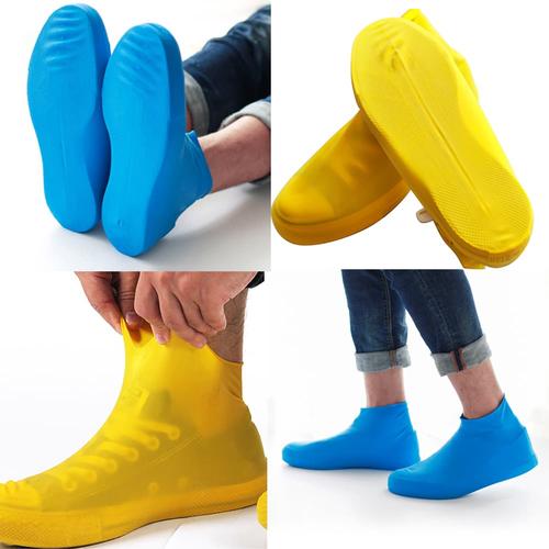Foto Produk Cover Shoes Jas Pelapis Sepatu Karet Anti Air Hujan Waterproof Tinggi - L Hitam dari lbagstore