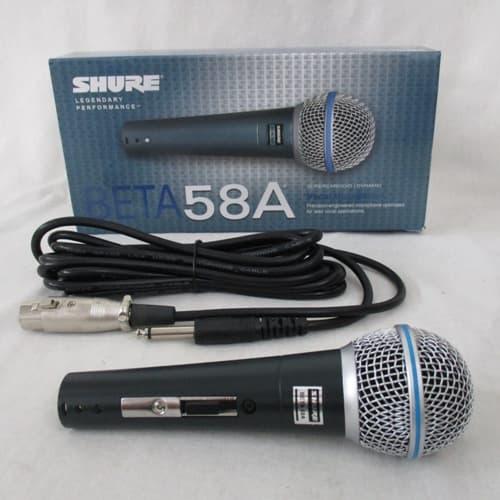 Foto Produk Mic Microphone Vocal Indonesian idol SHURE -58A/Mic Kabel Vocal dari MITRA GROSIR J & B
