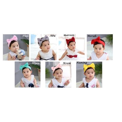 Foto Produk Headband Bayi - Bandana Bayi Imut - Bando Bayi - Headband Anak - Pink dari M&K ( Mom & Kids)