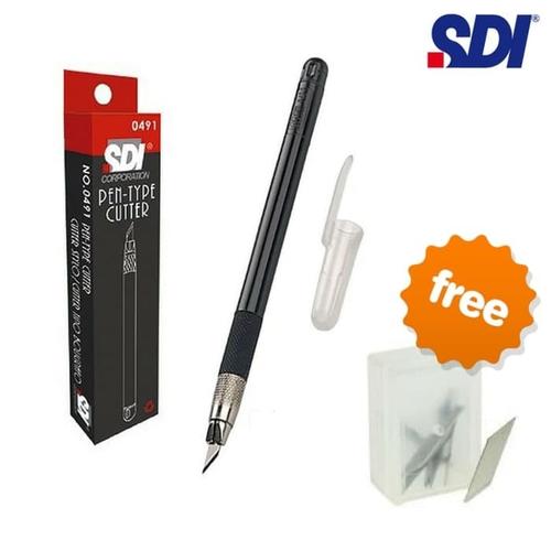 Gambar Pen Cutter SDI 0491 + Refill Blade 10pcs dari Toko Mitra Sukses undefined Tokopedia