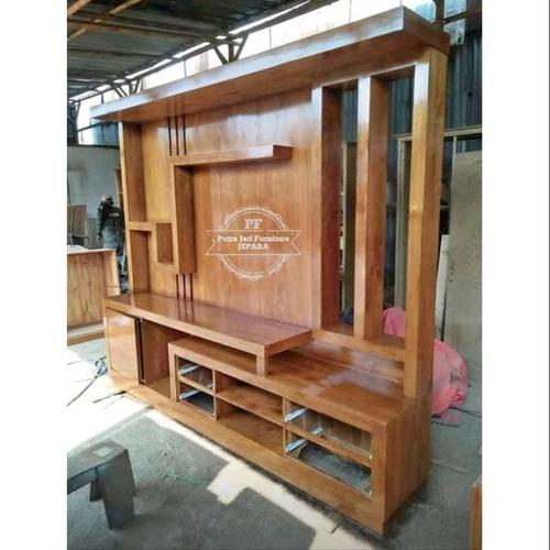 Jual Bufet Penyekat Ruangan Model Simple/Bufet Tv Lemari Kayu Jati