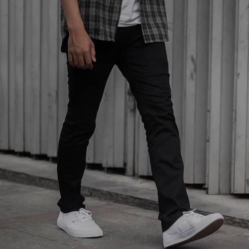 Foto Produk Celana Chino Pria Hitam TERBAIK Keren / Celana Bahan / Celana Katun dari PAYU PRODUCT