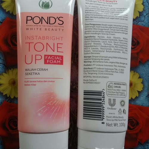 ponds instabright tone up facial foam