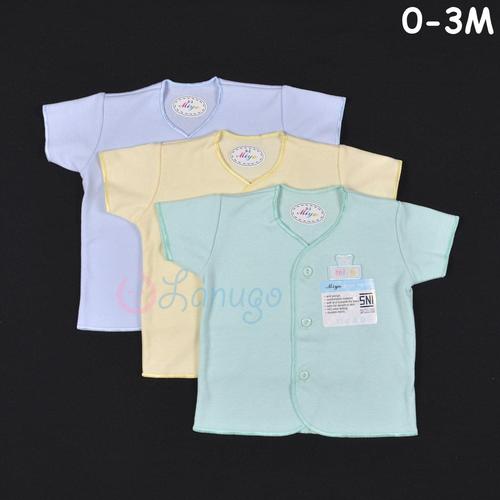 Foto Produk Baju Bayi MIYO 3 Pcs Lengan Pendek Warna Newborn (0-3M) dari Lanugo