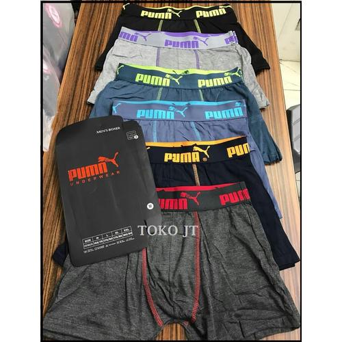 Foto Produk Celana Dalam Pria/ Laki Laki Segiempat Boxer Sportif Puma (3 Pcs) dari Toko JT