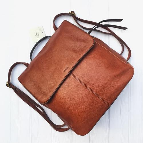 fossil claire backpack brandy