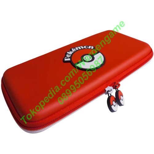 Foto Produk Hori Pokemon Hard Pouch for Nintendo Switch (Pokeball RED) Poke Ball dari Waroengame
