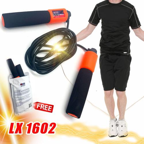 Gambar Jump Skipping Rope Soft Handle Counter Tali Skiping Automatis LX 1602 dari Lbagstoremall undefined Tokopedia