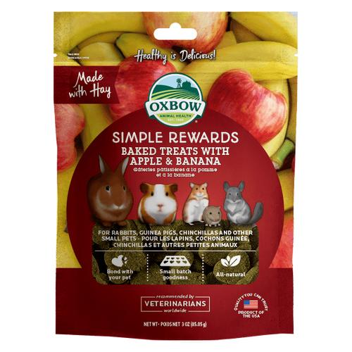 Foto Produk Oxbow Simple Reward Baked Treat Apple and Banana 60gr Snack - EXP 2022-09 dari Hime petshop