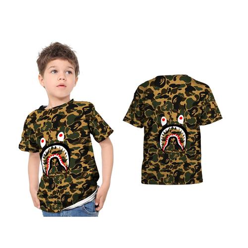 Foto Produk T shirt Kaos Anak Unisex A BATHING APE BAPE CAMO SHARK Fullprint 12 dari FikaStore