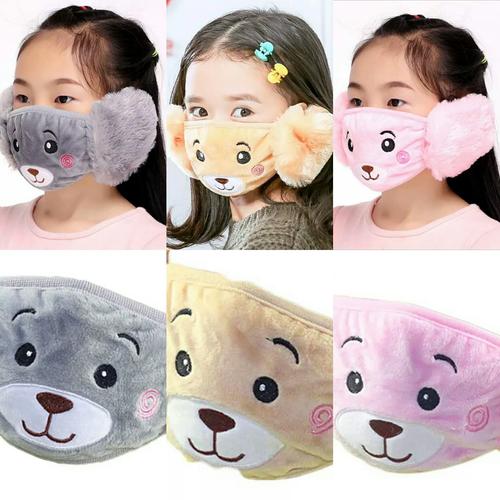 Foto Produk Earmuff mask masker mulut telinga anak import karakter panda winter dari KIENAN SHOP