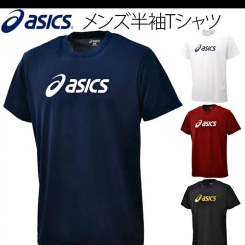 Tshirt Kaos baju Asics - Hitam, XXL 