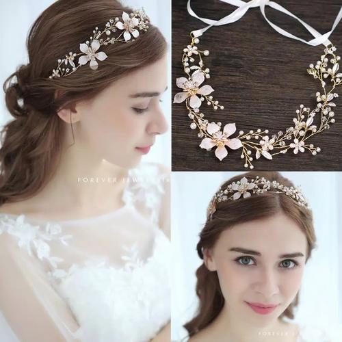 Foto Produk Headpiece Hairpiece Bandana Flower Crown Hiasan Aksesoris Rambut Pesta dari fairystuffs